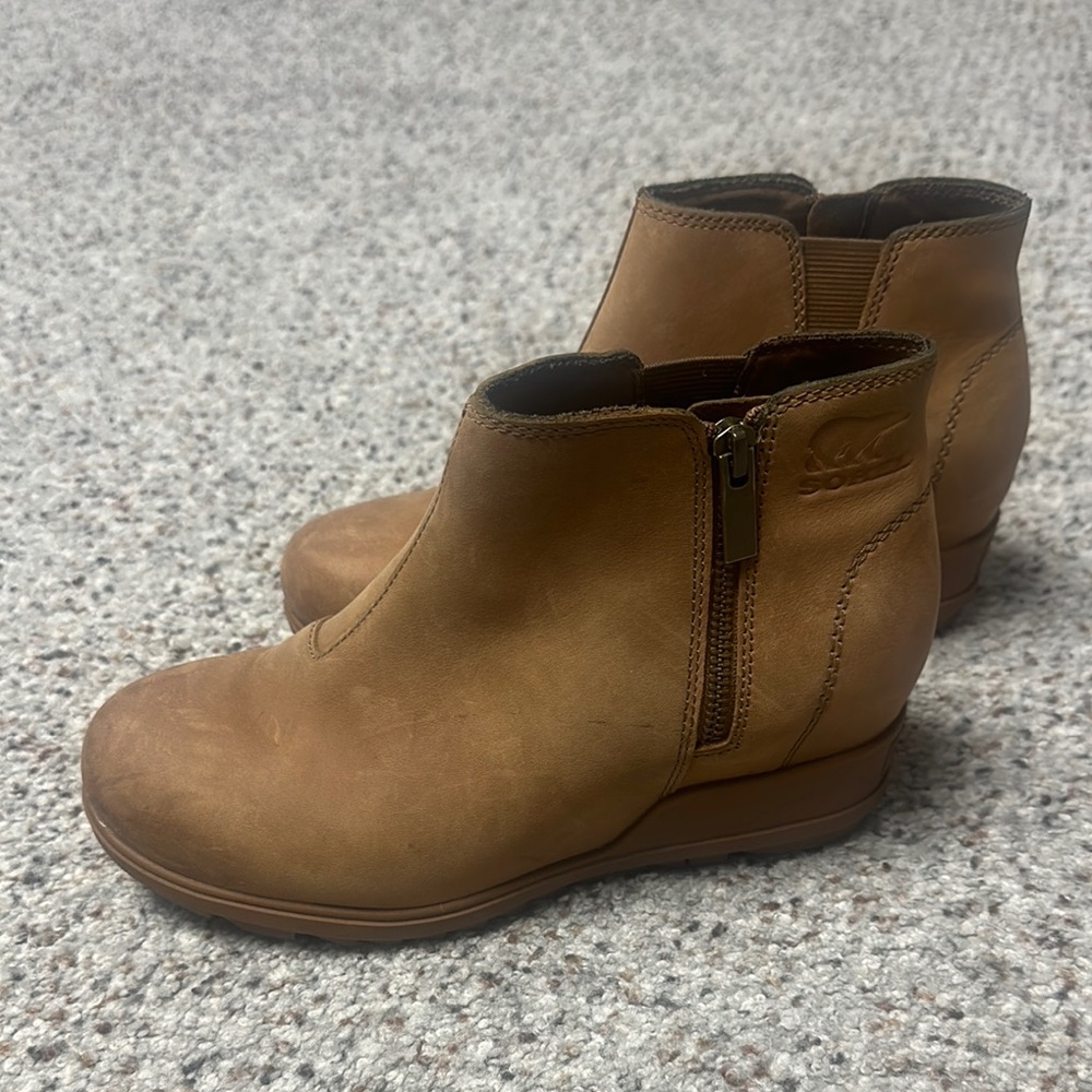Sorel Tan Ankle Booties Casual Style